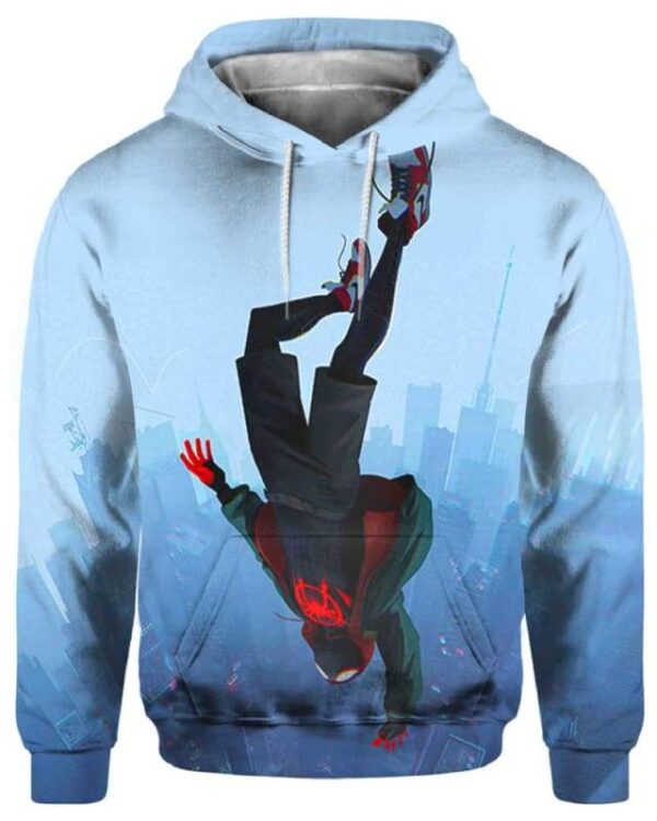 Spider-Man Free Fall - All Over Apparel - Hoodie / S - www.secrettees.com