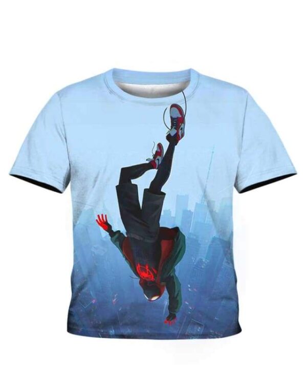 Spider-Man Free Fall - All Over Apparel - Kid Tee / S - www.secrettees.com