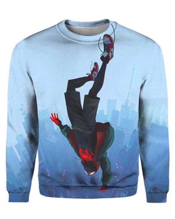 Spider-Man Free Fall - All Over Apparel - Sweatshirt / S - www.secrettees.com