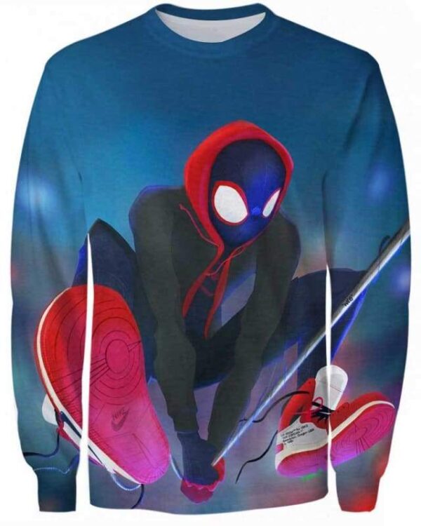 Spider Man: Into The Spider-Verse - All Over Apparel - Sweatshirt / S - www.secrettees.com