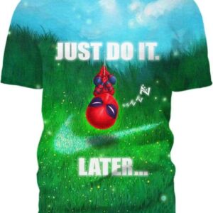 Spider Man - Just Do It Later - All Over Apparel - T-Shirt / S - www.secrettees.com