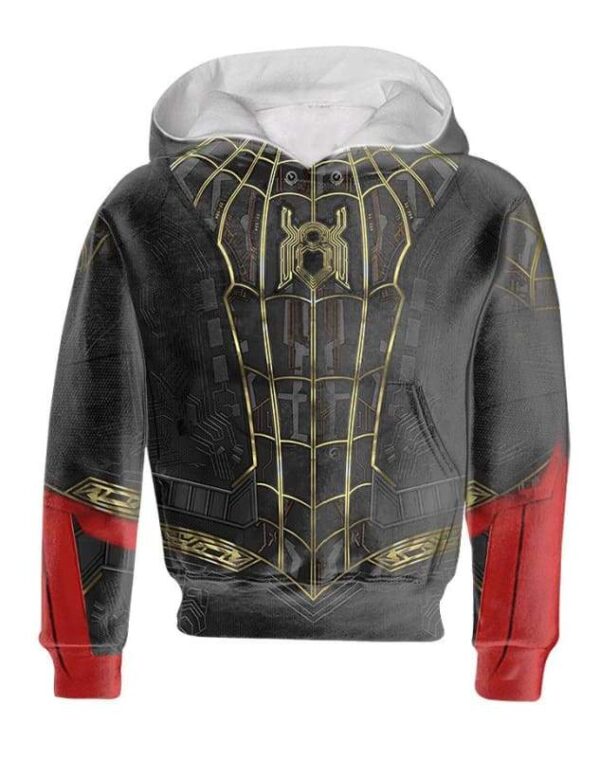 Spiderman No Way Home Costume Hoodie - All Over Apparel - Kid Hoodie / S - www.secrettees.com