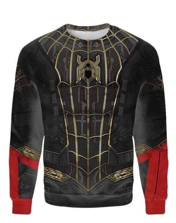 Spiderman No Way Home Costume Hoodie - All Over Apparel - Sweatshirt / S - www.secrettees.com