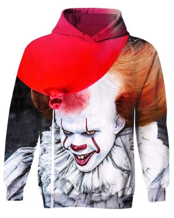 Spooky Clown - All Over Apparel - Kid Hoodie / S - www.secrettees.com