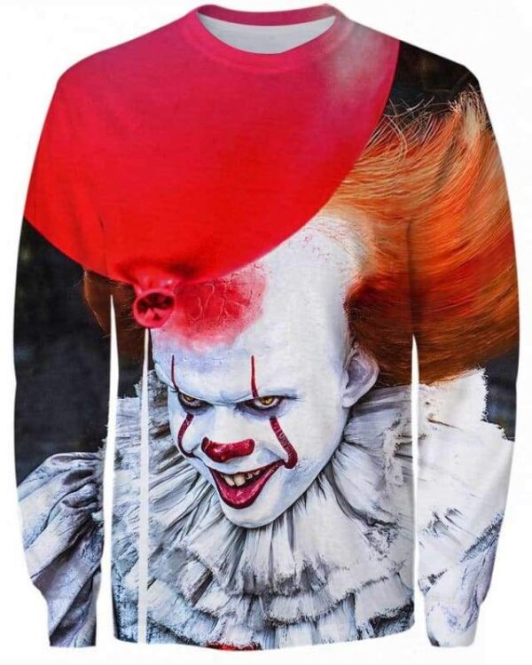 Spooky Clown - All Over Apparel - Sweatshirt / S - www.secrettees.com