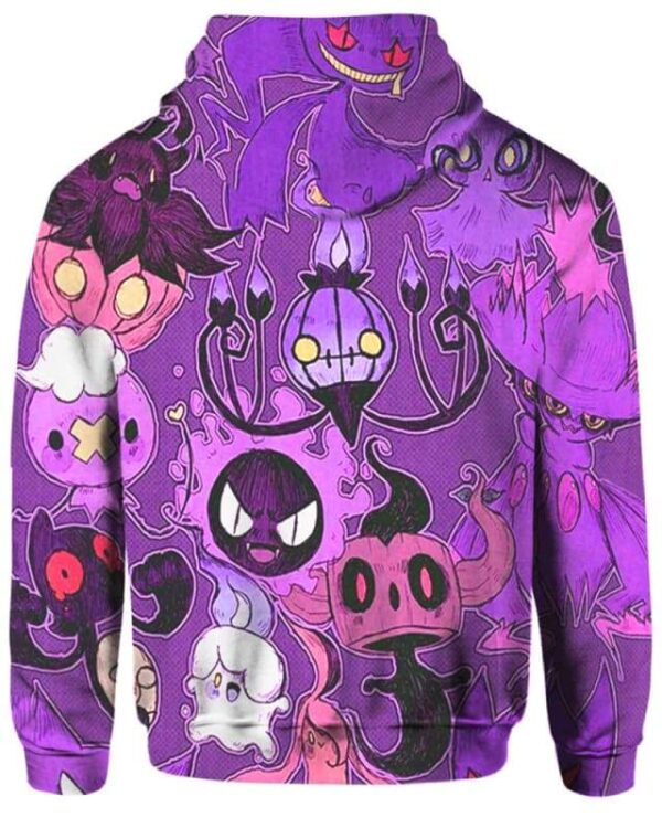 Spooky Friends - All Over Apparel - www.secrettees.com