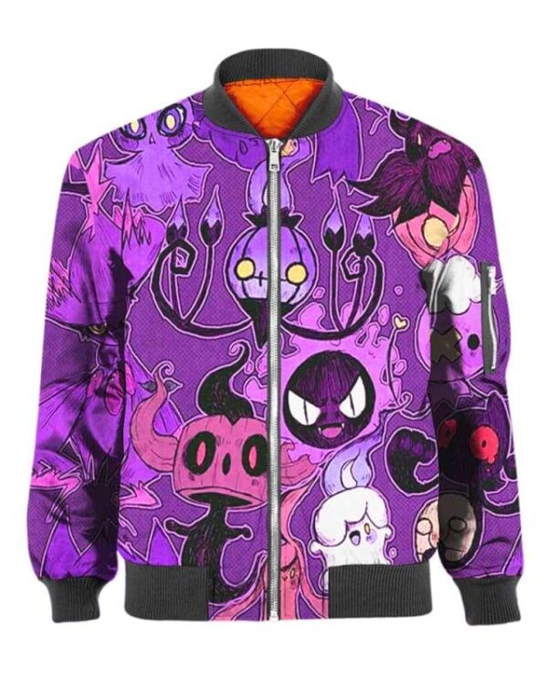 Spooky Friends - All Over Apparel - Bomber / S - www.secrettees.com