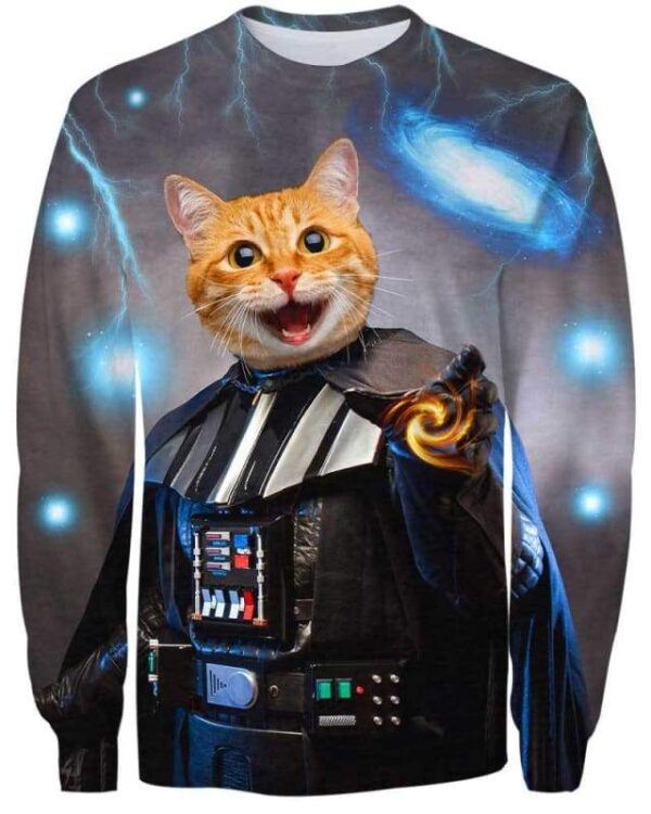 Star War Cat - All Over Apparel - Sweatshirt / S - www.secrettees.com