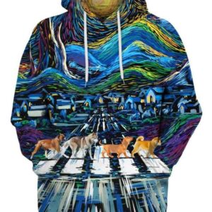 Stary Night Dog - All Over Apparel - Hoodie / S - www.secrettees.com