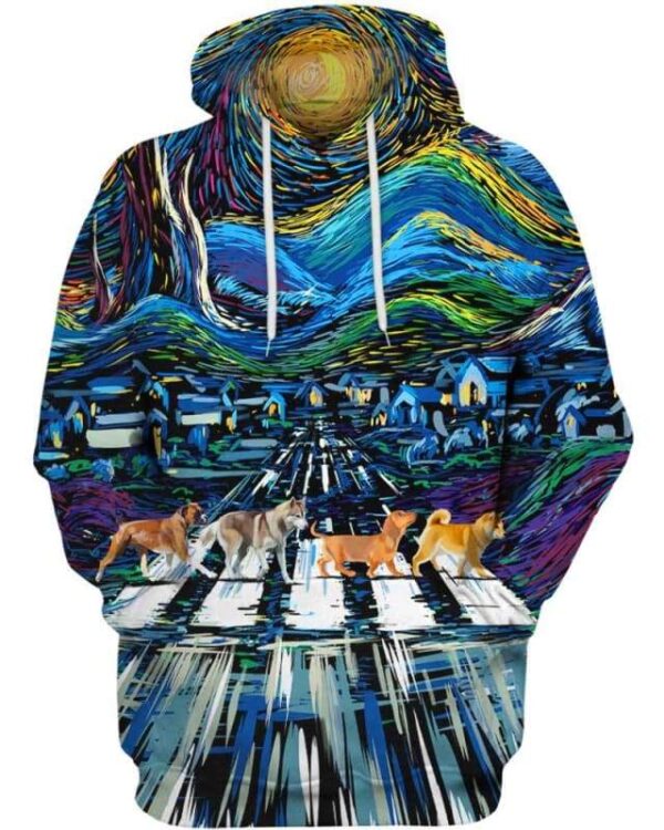 Stary Night Dog - All Over Apparel - Hoodie / S - www.secrettees.com