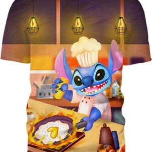 Stitch and Favorite Meal - All Over Apparel - T-Shirt / S - www.secrettees.com