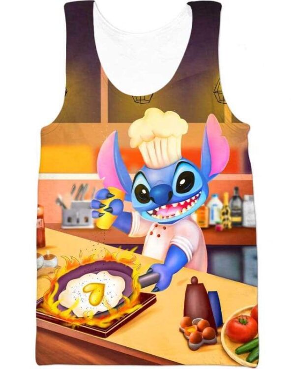 Stitch and Favorite Meal - All Over Apparel - Tank Top / S - www.secrettees.com