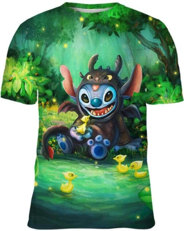 Stitch In Hoodie Toothless - All Over Apparel - Kid Tee / S - www.secrettees.com