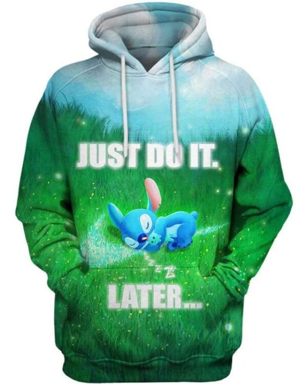 Stitch - Just Do It Later - All Over Apparel - Hoodie / S - www.secrettees.com