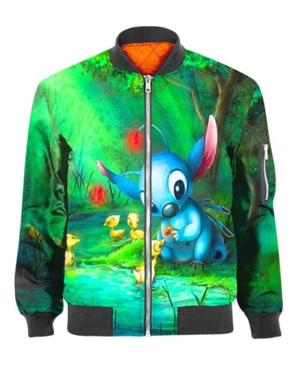Stitch Loves Everything - All Over Apparel - Bomber / S - www.secrettees.com