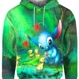 Stitch Loves Everything - All Over Apparel - Hoodie / S - www.secrettees.com