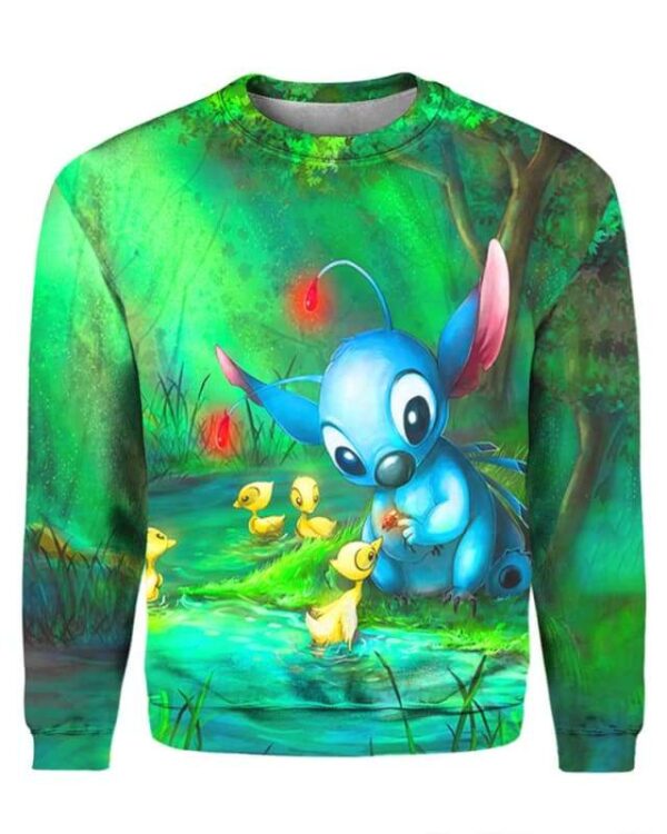 Stitch Loves Everything - All Over Apparel - Sweatshirt / S - www.secrettees.com