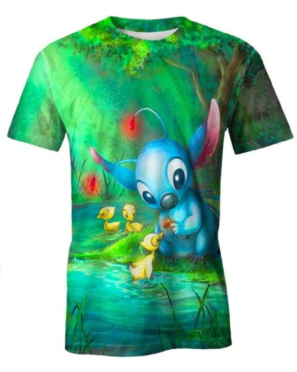 Stitch Loves Everything - All Over Apparel - T-Shirt / S - www.secrettees.com