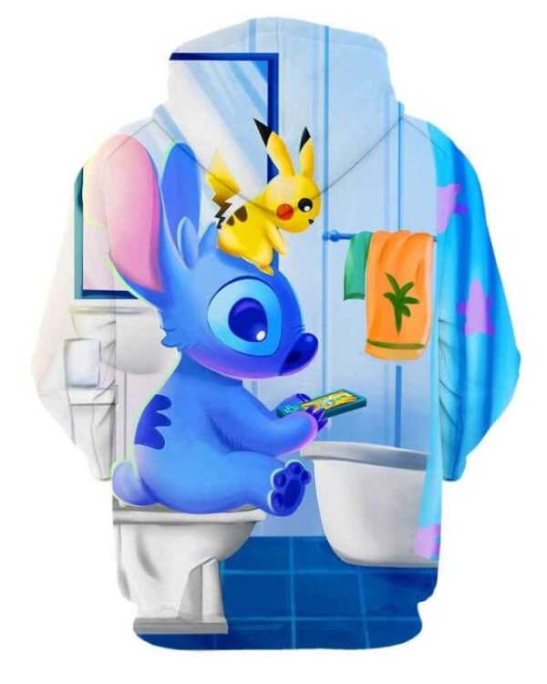 Stitch Sitting in Toilet - All Over Apparel - www.secrettees.com