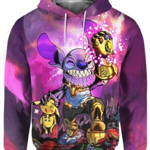 Stitch Thanos - All Over Apparel - Hoodie / S - www.secrettees.com