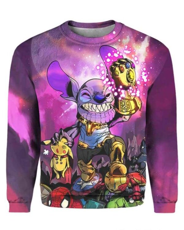 Stitch Thanos - All Over Apparel - Sweatshirt / S - www.secrettees.com