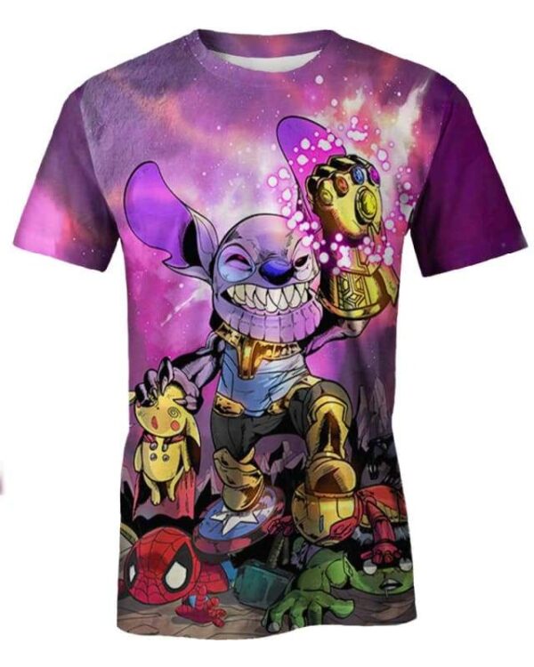 Stitch Thanos - All Over Apparel - T-Shirt / S - www.secrettees.com