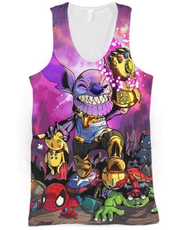 Stitch Thanos - All Over Apparel - Tank Top / S - www.secrettees.com