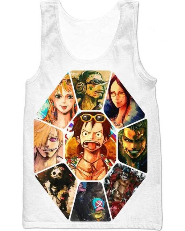 Straw Hat Pirates - All Over Apparel - Tank Top / S - www.secrettees.com