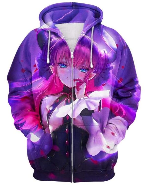 Stubborn Girl - All Over Apparel - Zip Hoodie / S - www.secrettees.com