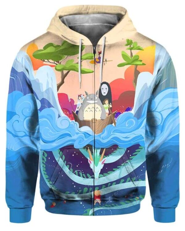 Studio Japan - All Over Apparel - Zip Hoodie / S - www.secrettees.com