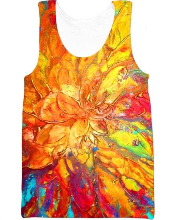 Summer Peony - All Over Apparel - Tank Top / S - www.secrettees.com