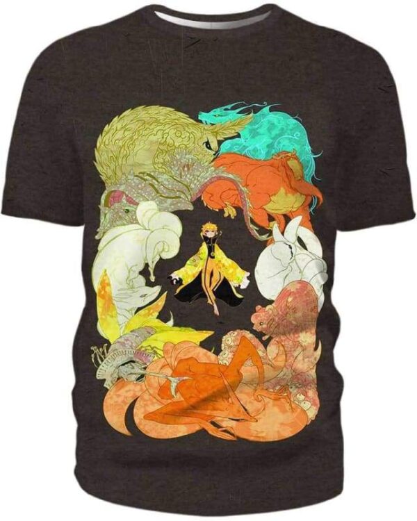 Summon Beasts - All Over Apparel - T-Shirt / S - www.secrettees.com