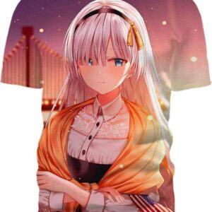 Sunset Girl - All Over Apparel - T-Shirt / S - www.secrettees.com