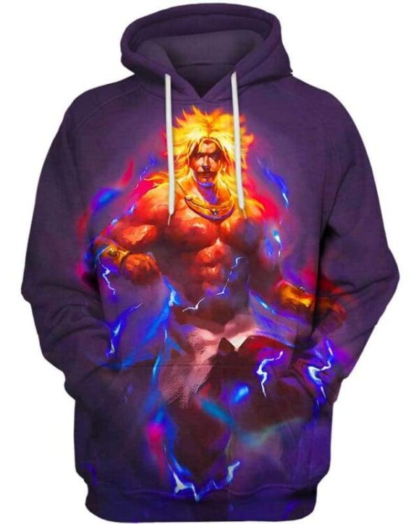 Super Saiyan Blue Fire - All Over Apparel - Hoodie / S - www.secrettees.com