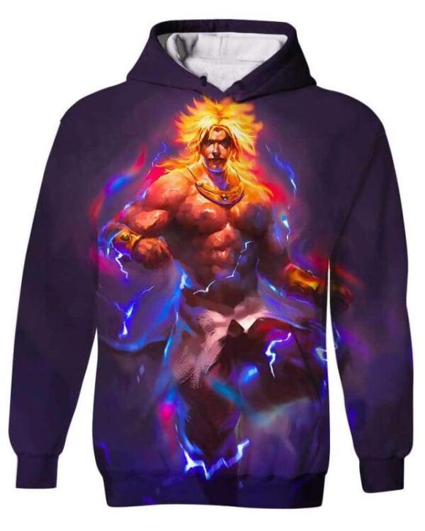 Super Saiyan Blue Fire - All Over Apparel - Kid Hoodie / S - www.secrettees.com