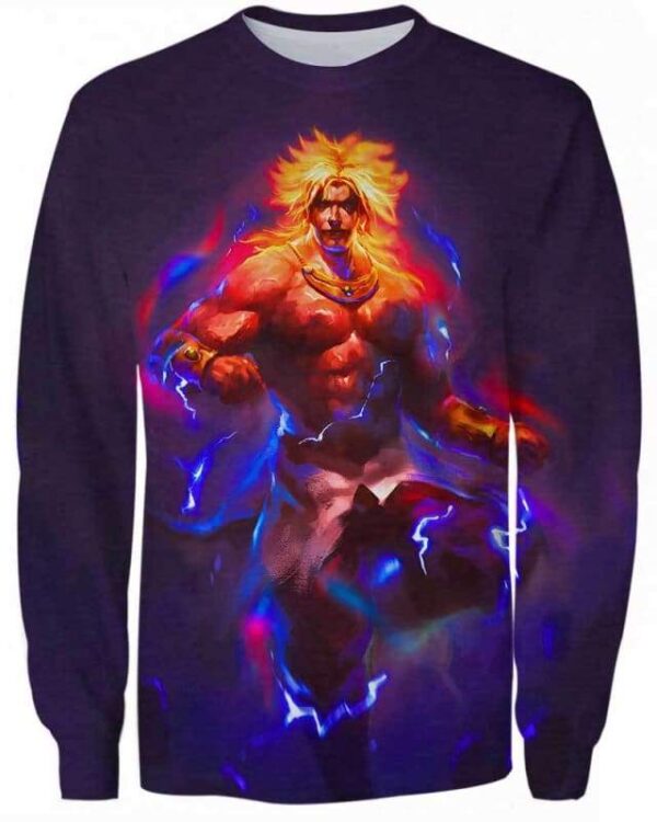 Super Saiyan Blue Fire - All Over Apparel - Sweatshirt / S - www.secrettees.com