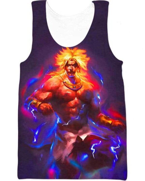 Super Saiyan Blue Fire - All Over Apparel - Tank Top / S - www.secrettees.com