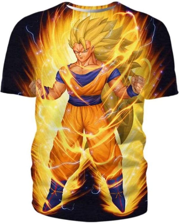 Super Saiyan Goku - All Over Apparel - T-Shirt / S - www.secrettees.com