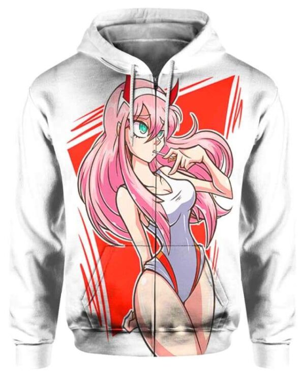 Sweet Little Demon - All Over Apparel - Zip Hoodie / S - www.secrettees.com