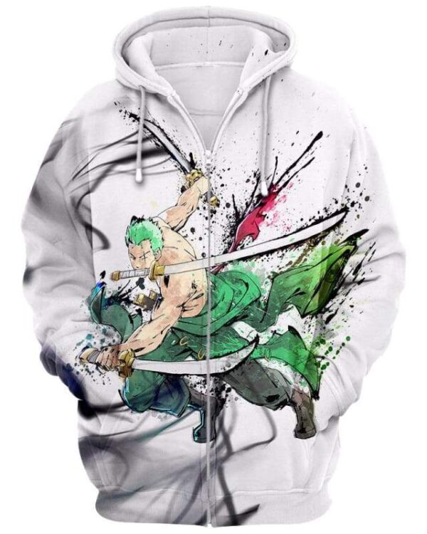 Sword Inadvertently - All Over Apparel - Zip Hoodie / S - www.secrettees.com