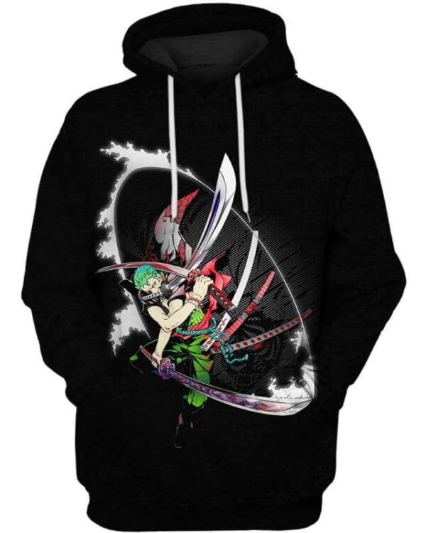 Swordsman - All Over Apparel - Hoodie / S - www.secrettees.com