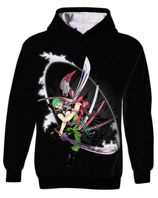 Swordsman - All Over Apparel - Kid Hoodie / S - www.secrettees.com