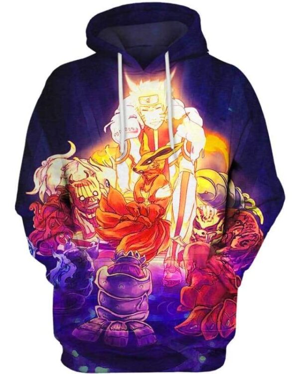 Tailed Beast - All Over Apparel - Hoodie / S - www.secrettees.com