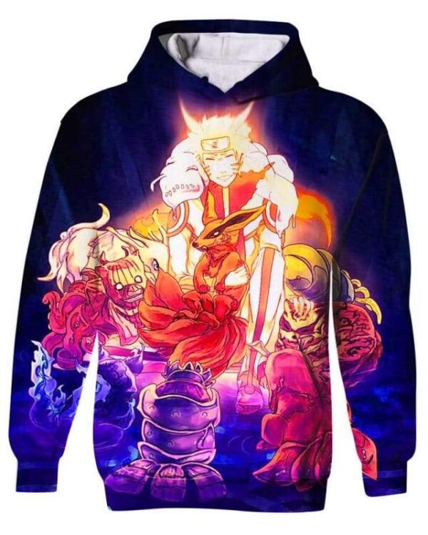 Tailed Beast - All Over Apparel - Kid Hoodie / S - www.secrettees.com