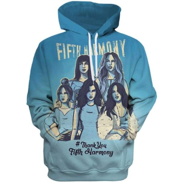 Thank you Fifth Harmony 3D All Over Print T-shirt Zip Hoodie Sweater Tank - All Over Apparel - Hoodie / S - www.secrettees.com