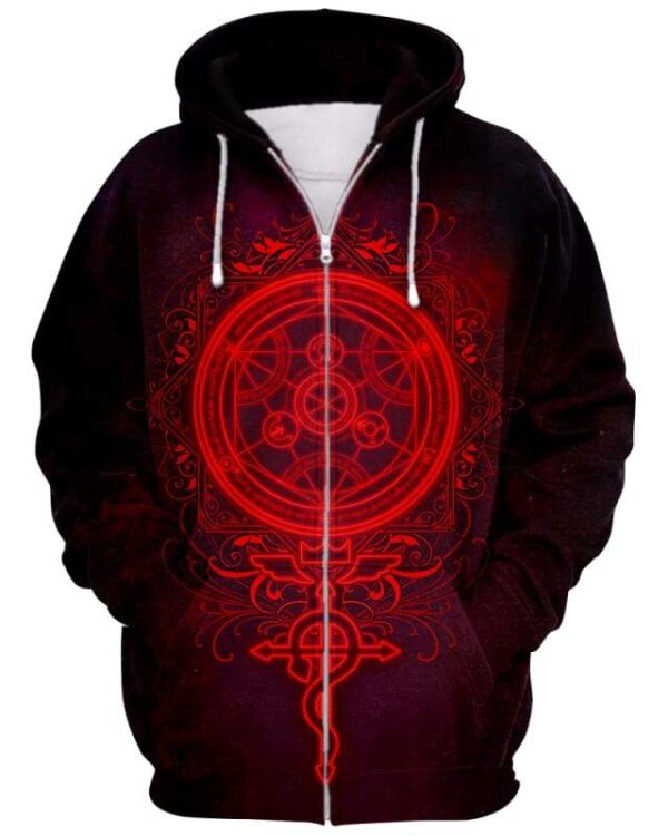 The Art Of Alchemy - All Over Apparel - Zip Hoodie / S - www.secrettees.com