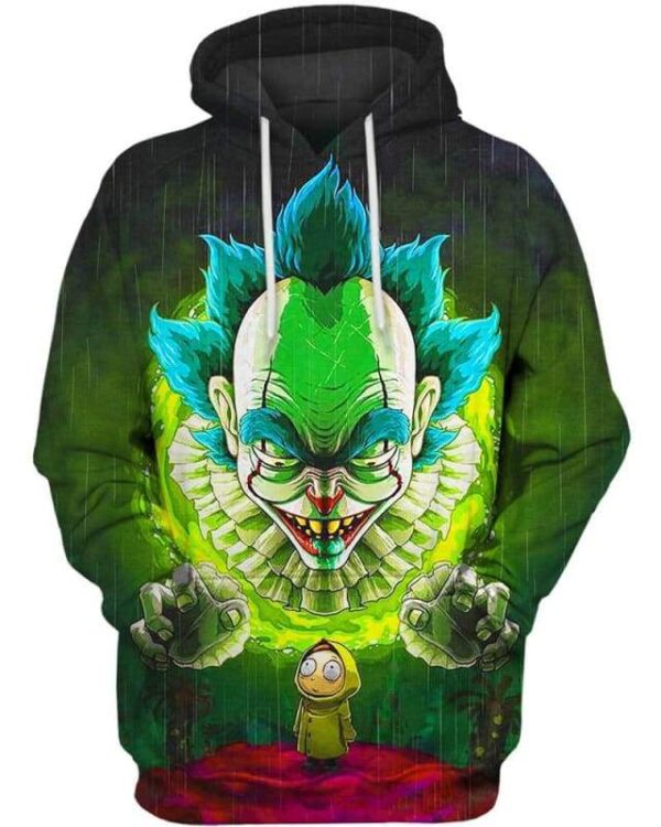 The Clown Is Back - All Over Apparel - Hoodie / S - www.secrettees.com