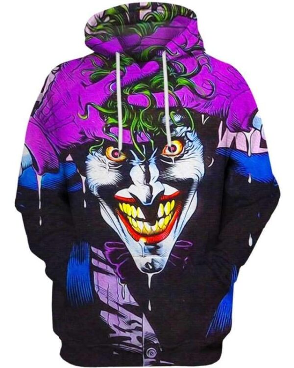 The Crazy Smile - All Over Apparel - Hoodie / S - www.secrettees.com