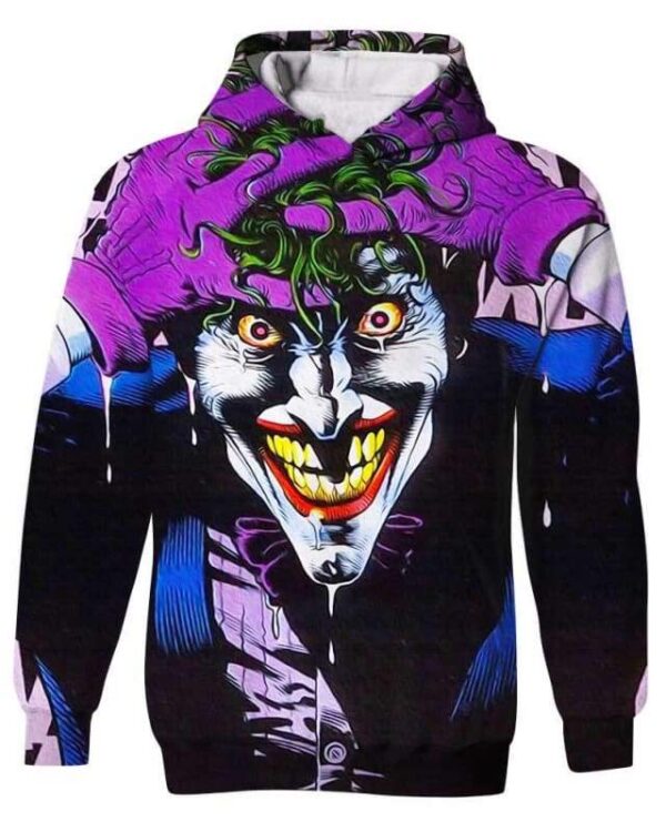 The Crazy Smile - All Over Apparel - Kid Hoodie / S - www.secrettees.com