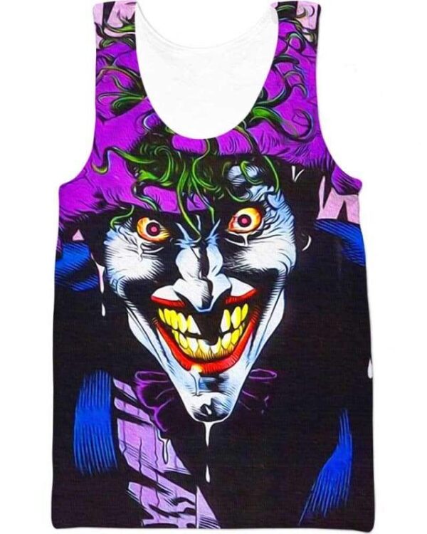 The Crazy Smile - All Over Apparel - Tank Top / S - www.secrettees.com